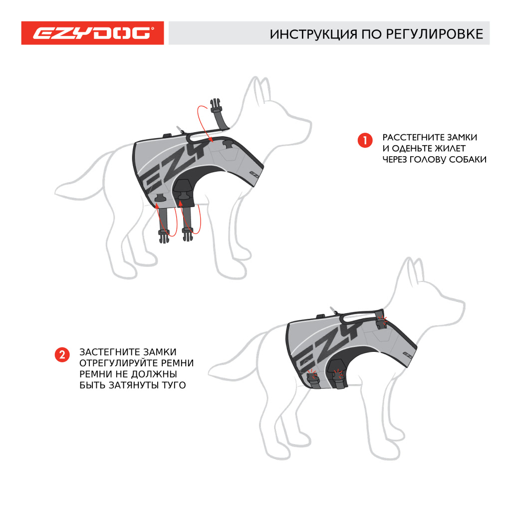 Спасательный жилет для собак EzyDog | X2 Boost