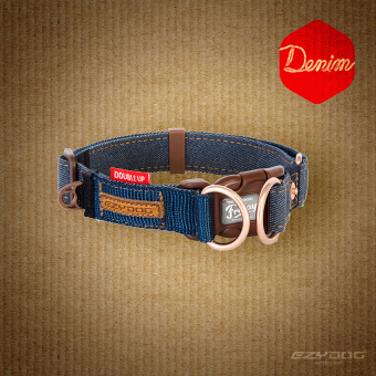 Ошейник Double Up Denim | S